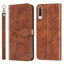 Load image into Gallery viewer, Life of Tree Embossing Pattern Horizontal Flip Leather Case with Holder &amp; Card Slot &amp; Wallet &amp; Photo Frame &amp; Lanyard, For Samsung Galaxy A8s, For Samsung Galaxy A10s, For Samsung Galaxy A20 / A30, For Samsung Galaxy A20e, For Samsung Galaxy A20s       ...