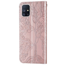 Load image into Gallery viewer, Life of Tree Embossing Pattern Horizontal Flip Leather Case with Holder &amp; Card Slot &amp; Wallet &amp; Photo Frame &amp; Lanyard, For Samsung Galaxy M40s, For Samsung Galaxy A70, For Samsung Galaxy A71, For Samsung Galaxy M51 (Side Fingerprint)                    ...