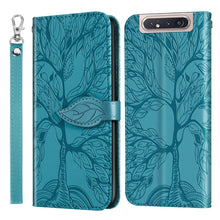 Load image into Gallery viewer, Life of Tree Embossing Pattern Horizontal Flip Leather Case with Holder &amp; Card Slot &amp; Wallet &amp; Photo Frame &amp; Lanyard, For Samsung Galaxy M40s, For Samsung Galaxy A70, For Samsung Galaxy A71, For Samsung Galaxy M51 (Side Fingerprint)                    ...
