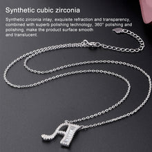 Load image into Gallery viewer, Women Fashion S925 Sterling Silver English Alphabet Pendant Necklace, A, B, C, D, E, F, G, H, I, J, K, L, M, N, O, P, Q, R, S, T, U, V, W, X, Y, Z