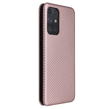 Load image into Gallery viewer, Carbon Fiber Texture Magnetic Horizontal Flip TPU + PC + PU Leather Case with Card Slot, For Samsung Galaxy A72 5G, For Samsung Galaxy A52 5G, For OPPO Reno5 Pro 5G, For Cubot X30