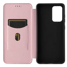 Load image into Gallery viewer, Carbon Fiber Texture Magnetic Horizontal Flip TPU + PC + PU Leather Case with Card Slot, For Samsung Galaxy A72 5G, For Samsung Galaxy A52 5G, For OPPO Reno5 Pro 5G, For Cubot X30