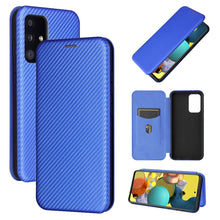Load image into Gallery viewer, Carbon Fiber Texture Magnetic Horizontal Flip TPU + PC + PU Leather Case with Card Slot, For Samsung Galaxy A72 5G, For Samsung Galaxy A52 5G, For OPPO Reno5 Pro 5G, For Cubot X30
