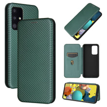 Load image into Gallery viewer, Carbon Fiber Texture Magnetic Horizontal Flip TPU + PC + PU Leather Case with Card Slot, For Samsung Galaxy A72 5G, For Samsung Galaxy A52 5G, For OPPO Reno5 Pro 5G, For Cubot X30