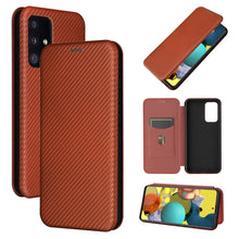 Load image into Gallery viewer, Carbon Fiber Texture Magnetic Horizontal Flip TPU + PC + PU Leather Case with Card Slot, For Samsung Galaxy A72 5G, For Samsung Galaxy A52 5G, For OPPO Reno5 Pro 5G, For Cubot X30