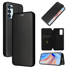 Load image into Gallery viewer, Carbon Fiber Texture Magnetic Horizontal Flip TPU + PC + PU Leather Case with Card Slot, For Samsung Galaxy A72 5G, For Samsung Galaxy A52 5G, For OPPO Reno5 Pro 5G, For Cubot X30