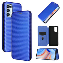 Load image into Gallery viewer, Carbon Fiber Texture Magnetic Horizontal Flip TPU + PC + PU Leather Case with Card Slot, For Samsung Galaxy A72 5G, For Samsung Galaxy A52 5G, For OPPO Reno5 Pro 5G, For Cubot X30