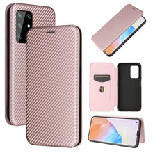 Load image into Gallery viewer, Carbon Fiber Texture Magnetic Horizontal Flip TPU + PC + PU Leather Case with Card Slot, For Samsung Galaxy A72 5G, For Samsung Galaxy A52 5G, For OPPO Reno5 Pro 5G, For Cubot X30