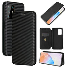 Load image into Gallery viewer, Carbon Fiber Texture Magnetic Horizontal Flip TPU + PC + PU Leather Case with Card Slot, For Samsung Galaxy A72 5G, For Samsung Galaxy A52 5G, For OPPO Reno5 Pro 5G, For Cubot X30