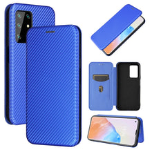 Load image into Gallery viewer, Carbon Fiber Texture Magnetic Horizontal Flip TPU + PC + PU Leather Case with Card Slot, For Samsung Galaxy A72 5G, For Samsung Galaxy A52 5G, For OPPO Reno5 Pro 5G, For Cubot X30