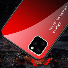 Load image into Gallery viewer, Gradient Color Glass Case, For iPhone 11 Pro, For iPhone 11 Pro Max, For iPhone 11