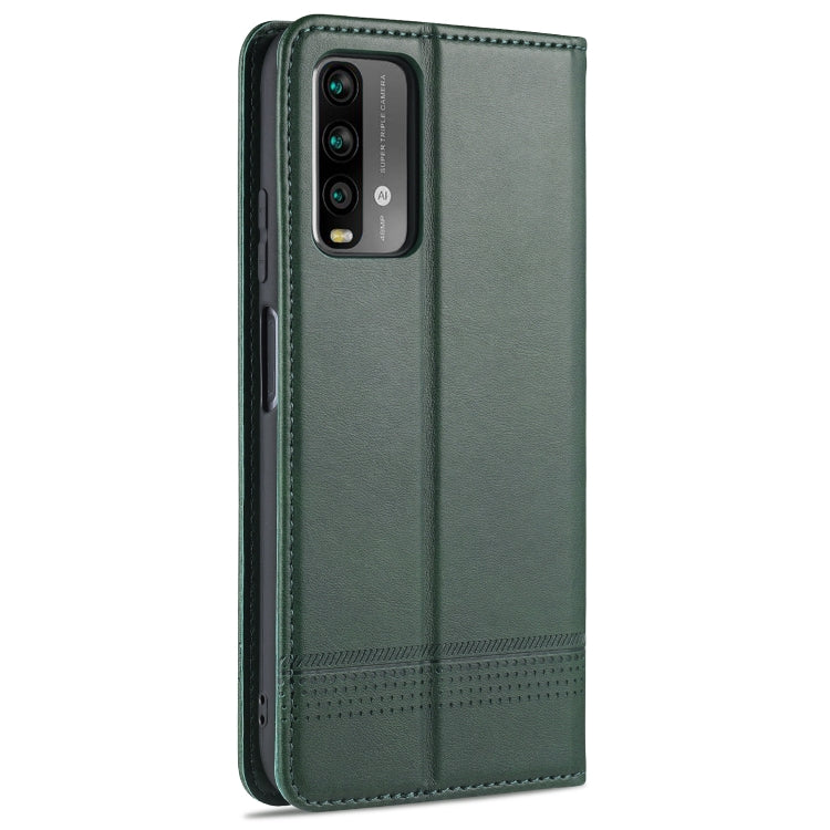 AZNS Magnetic Calf Texture Horizontal Flip Leather Case with Card Slots & Holder & Wallet, For Xiaomi Poco M3, For Xiaomi Redmi Note 9, For Oppo A92s