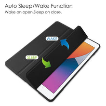 Load image into Gallery viewer, Transparent Acrylic + TPU Back Cover Horizontal Flip Leather Case with 3-folding Holder &amp; Pen Holder &amp; Sleep / Wake-up Function, For iPad 10.2 2021 / 2020 / 2019