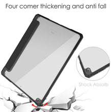 Load image into Gallery viewer, Transparent Acrylic + TPU Back Cover Horizontal Flip Leather Case with 3-folding Holder &amp; Pen Holder &amp; Sleep / Wake-up Function, For iPad 10.2 2021 / 2020 / 2019