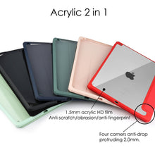Load image into Gallery viewer, Transparent Acrylic + TPU Back Cover Horizontal Flip Leather Case with 3-folding Holder &amp; Pen Holder &amp; Sleep / Wake-up Function, For iPad 10.2 2021 / 2020 / 2019