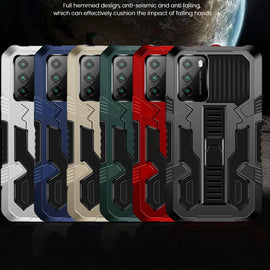 Vanguard Warrior All Inclusive Double-color Shockproof TPU + PC Protective Case with Holder, For Xiaomi Poco M3, For Samsung Galaxy Note20 Ultra, For Motorola Moto G9 Plus