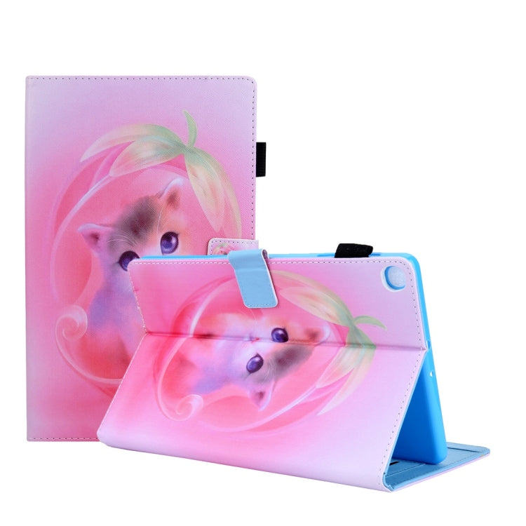 For Galaxy Tab S5e 10.5 T720 / T725 Colored Drawing Horizontal Flip PU Leather Case with Holder & Card Slots