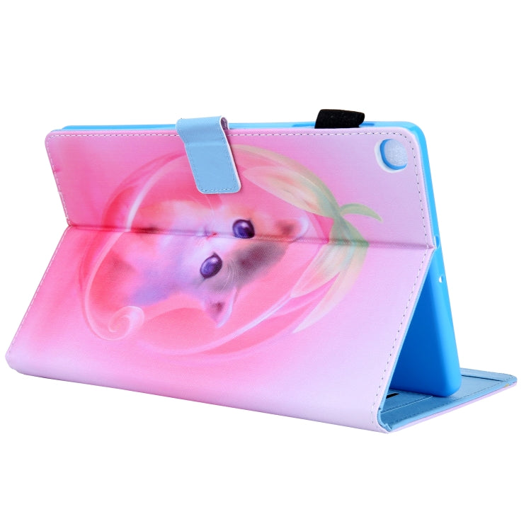 For Galaxy Tab S5e 10.5 T720 / T725 Colored Drawing Horizontal Flip PU Leather Case with Holder & Card Slots