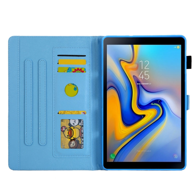 For Galaxy Tab S5e 10.5 T720 / T725 Colored Drawing Horizontal Flip PU Leather Case with Holder & Card Slots