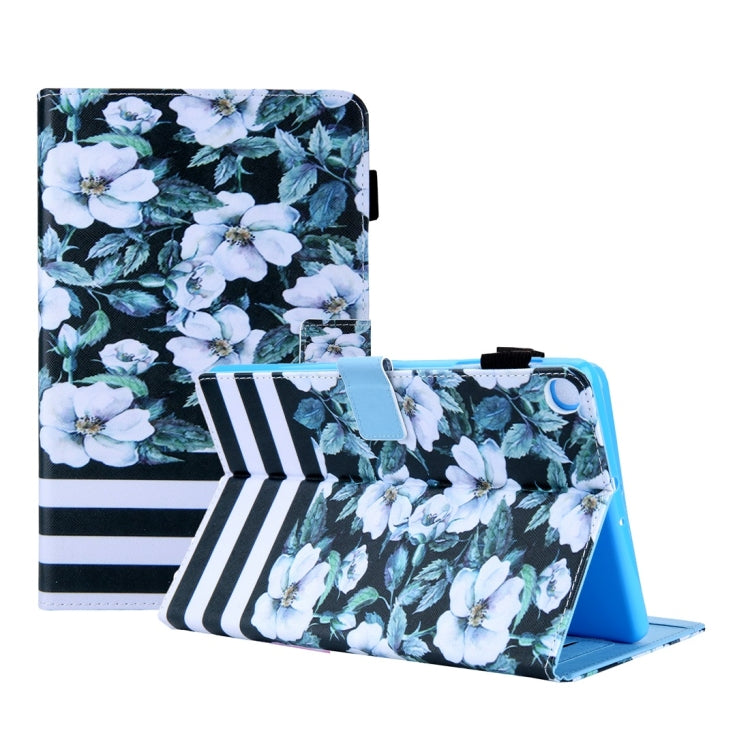 For Galaxy Tab S5e 10.5 T720 / T725 Colored Drawing Horizontal Flip PU Leather Case with Holder & Card Slots