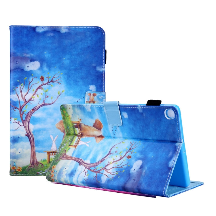 For Galaxy Tab S5e 10.5 T720 / T725 Colored Drawing Horizontal Flip PU Leather Case with Holder & Card Slots