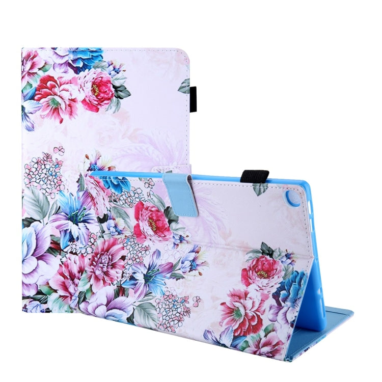 For Galaxy Tab S5e 10.5 T720 / T725 Colored Drawing Horizontal Flip PU Leather Case with Holder & Card Slots