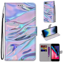 Load image into Gallery viewer, Coloured Drawing Cross Texture Horizontal Flip PU Leather Case with Holder &amp; Card Slots &amp; Wallet &amp; Lanyard, For iPhone 6 / 6s, For iPhone SE 2022 / SE 2020 / 8 / 7