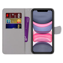 Load image into Gallery viewer, Coloured Drawing Cross Texture Horizontal Flip PU Leather Case with Holder &amp; Card Slots &amp; Wallet &amp; Lanyard, For iPhone 11, For iPhone 11 Pro