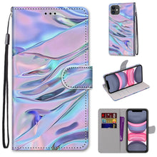Load image into Gallery viewer, Coloured Drawing Cross Texture Horizontal Flip PU Leather Case with Holder &amp; Card Slots &amp; Wallet &amp; Lanyard, For iPhone 11, For iPhone 11 Pro
