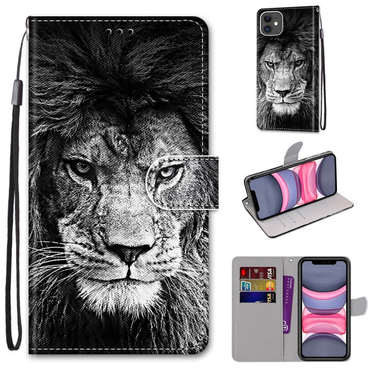 Coloured Drawing Cross Texture Horizontal Flip PU Leather Case with Holder & Card Slots & Wallet & Lanyard, For iPhone 11, For iPhone 11 Pro