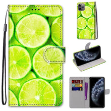 Load image into Gallery viewer, Coloured Drawing Cross Texture Horizontal Flip PU Leather Case with Holder &amp; Card Slots &amp; Wallet &amp; Lanyard, For iPhone 11, For iPhone 11 Pro