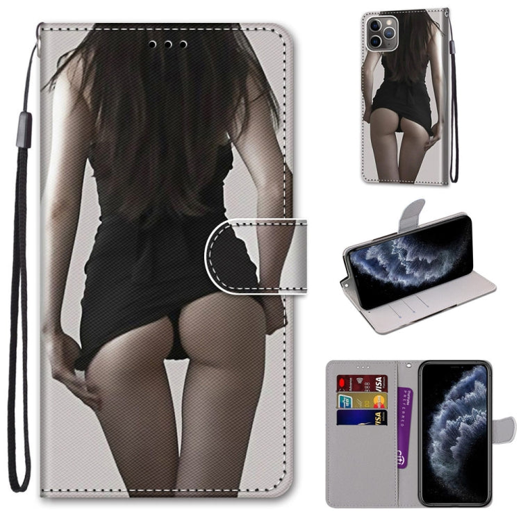 Coloured Drawing Cross Texture Horizontal Flip PU Leather Case with Holder & Card Slots & Wallet & Lanyard, For iPhone 11, For iPhone 11 Pro