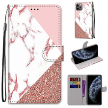 Load image into Gallery viewer, Coloured Drawing Cross Texture Horizontal Flip PU Leather Case with Holder &amp; Card Slots &amp; Wallet &amp; Lanyard, For iPhone 11, For iPhone 11 Pro