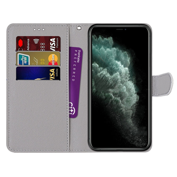Coloured Drawing Cross Texture Horizontal Flip PU Leather Case with Holder & Card Slots & Wallet & Lanyard, For iPhone 11 Pro Max, For iPhone 12 mini