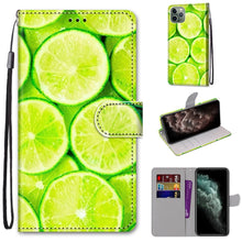 Load image into Gallery viewer, Coloured Drawing Cross Texture Horizontal Flip PU Leather Case with Holder &amp; Card Slots &amp; Wallet &amp; Lanyard, For iPhone 11 Pro Max, For iPhone 12 mini