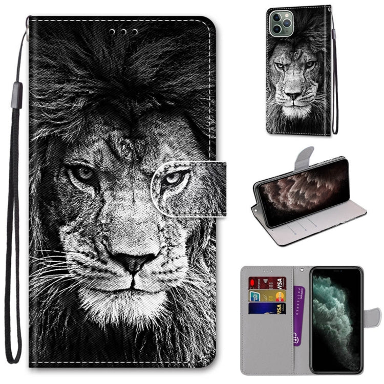 Coloured Drawing Cross Texture Horizontal Flip PU Leather Case with Holder & Card Slots & Wallet & Lanyard, For iPhone 11 Pro Max, For iPhone 12 mini