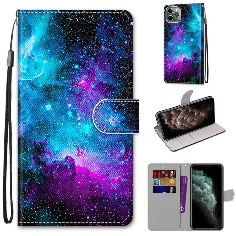 Coloured Drawing Cross Texture Horizontal Flip PU Leather Case with Holder & Card Slots & Wallet & Lanyard, For iPhone 11 Pro Max, For iPhone 12 mini