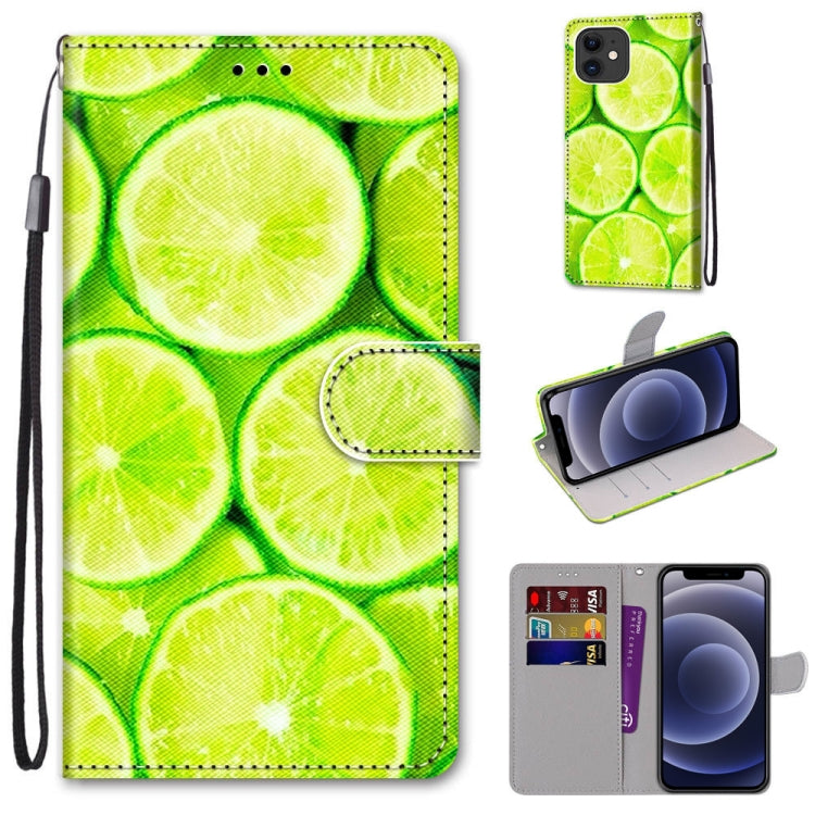 Coloured Drawing Cross Texture Horizontal Flip PU Leather Case with Holder & Card Slots & Wallet & Lanyard, For iPhone 11 Pro Max, For iPhone 12 mini
