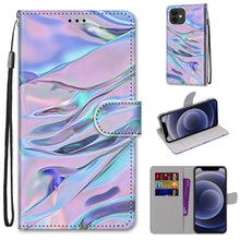 Load image into Gallery viewer, Coloured Drawing Cross Texture Horizontal Flip PU Leather Case with Holder &amp; Card Slots &amp; Wallet &amp; Lanyard, For iPhone 11 Pro Max, For iPhone 12 mini