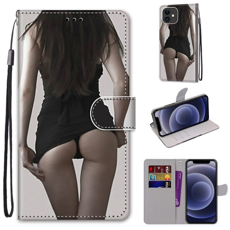 Coloured Drawing Cross Texture Horizontal Flip PU Leather Case with Holder & Card Slots & Wallet & Lanyard, For iPhone 11 Pro Max, For iPhone 12 mini