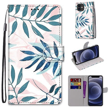 Load image into Gallery viewer, Coloured Drawing Cross Texture Horizontal Flip PU Leather Case with Holder &amp; Card Slots &amp; Wallet &amp; Lanyard, For iPhone 11 Pro Max, For iPhone 12 mini