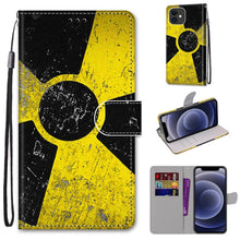Load image into Gallery viewer, Coloured Drawing Cross Texture Horizontal Flip PU Leather Case with Holder &amp; Card Slots &amp; Wallet &amp; Lanyard, For iPhone 11 Pro Max, For iPhone 12 mini