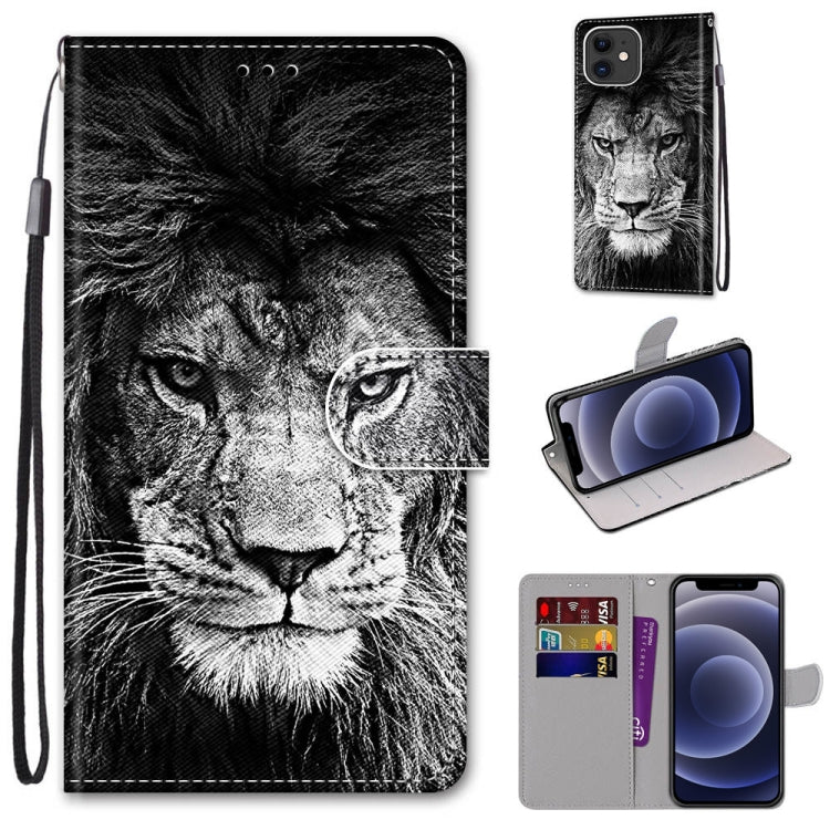 Coloured Drawing Cross Texture Horizontal Flip PU Leather Case with Holder & Card Slots & Wallet & Lanyard, For iPhone 11 Pro Max, For iPhone 12 mini