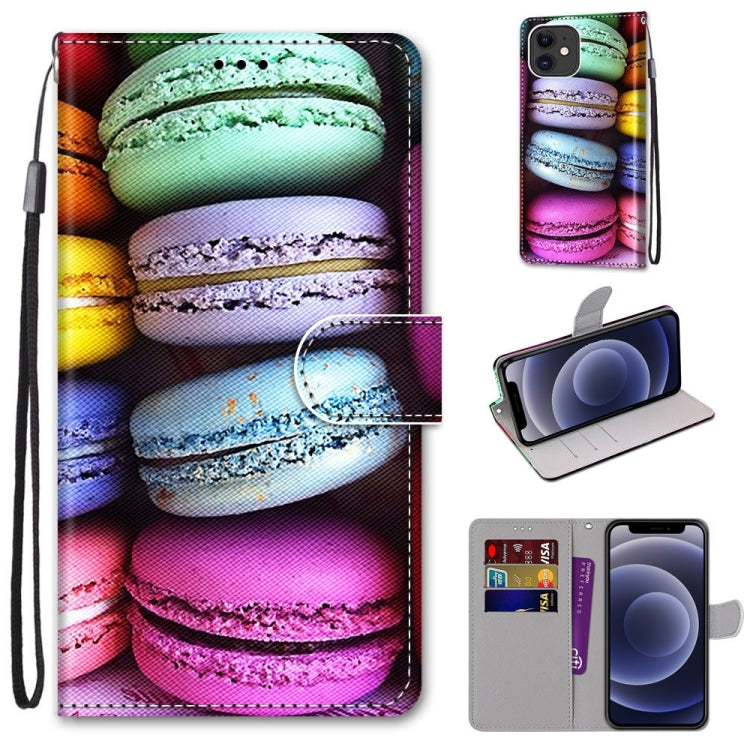 Coloured Drawing Cross Texture Horizontal Flip PU Leather Case with Holder & Card Slots & Wallet & Lanyard, For iPhone 11 Pro Max, For iPhone 12 mini