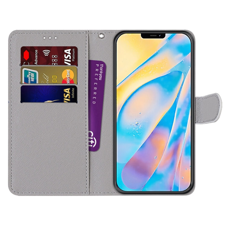 Coloured Drawing Cross Texture Horizontal Flip PU Leather Case with Holder & Card Slots & Wallet & Lanyard, For iPhone 12 / 12 Pro, For iPhone 12 Pro Max