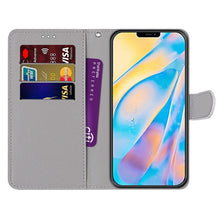 Load image into Gallery viewer, Coloured Drawing Cross Texture Horizontal Flip PU Leather Case with Holder &amp; Card Slots &amp; Wallet &amp; Lanyard, For iPhone 12 / 12 Pro, For iPhone 12 Pro Max