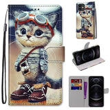 Coloured Drawing Cross Texture Horizontal Flip PU Leather Case with Holder & Card Slots & Wallet & Lanyard, For iPhone 12 / 12 Pro, For iPhone 12 Pro Max