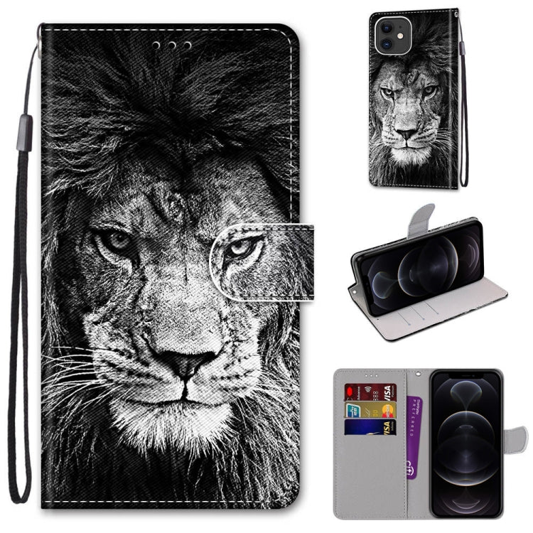 Coloured Drawing Cross Texture Horizontal Flip PU Leather Case with Holder & Card Slots & Wallet & Lanyard, For iPhone 12 / 12 Pro, For iPhone 12 Pro Max
