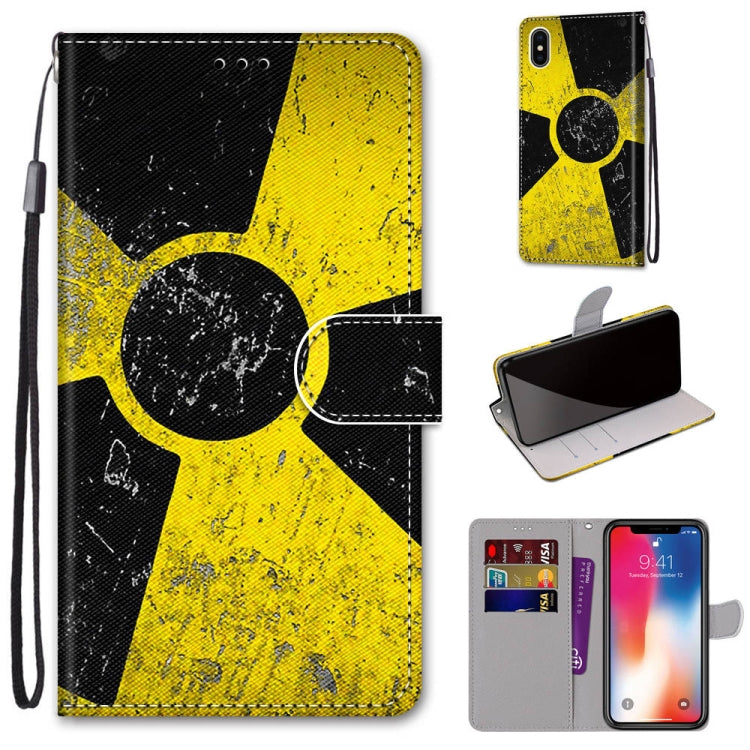 Coloured Drawing Cross Texture Horizontal Flip PU Leather Case with Holder & Card Slots & Wallet & Lanyard, For iPhone XS / X, For iPhone XR