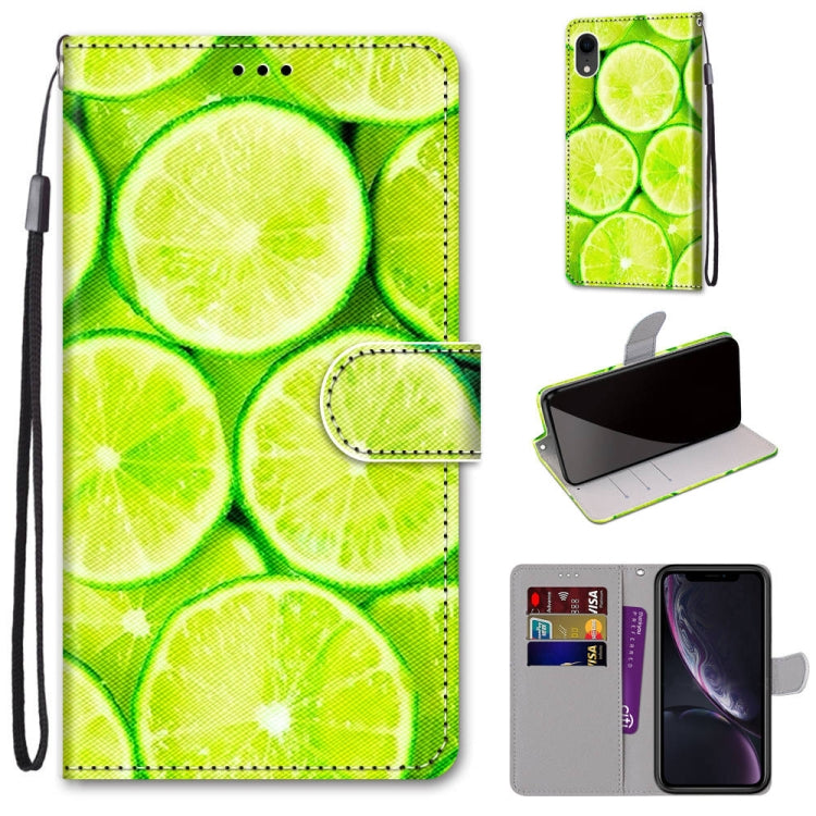 Coloured Drawing Cross Texture Horizontal Flip PU Leather Case with Holder & Card Slots & Wallet & Lanyard, For iPhone XS / X, For iPhone XR